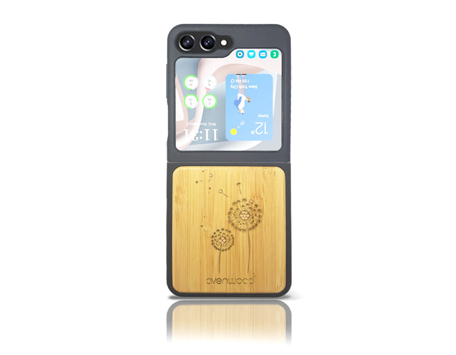 Coque arrière PIssenlit SWAROVSKI pour Samsung Galaxy Z Flip5