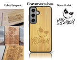 INDIVIDUELL Samsung Galaxy S24 Bambus-Kunststoff