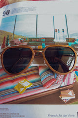 MOONLIGHT Holzsonnenbrille mit Metall