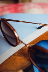 SUNRISE Holzsonnenbrille mit Metall