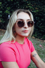SUNRISE Holzsonnenbrille mit Metall