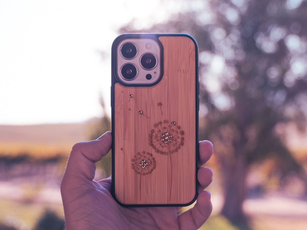 Eine Hülle aus Holz ist speziell