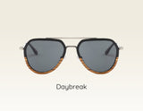 DAYBREAK Holzsonnenbrille mit Metall