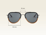 DAYBREAK Holzsonnenbrille mit Metall