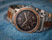 Thumbnail for Horloge en bois et métal Zurich