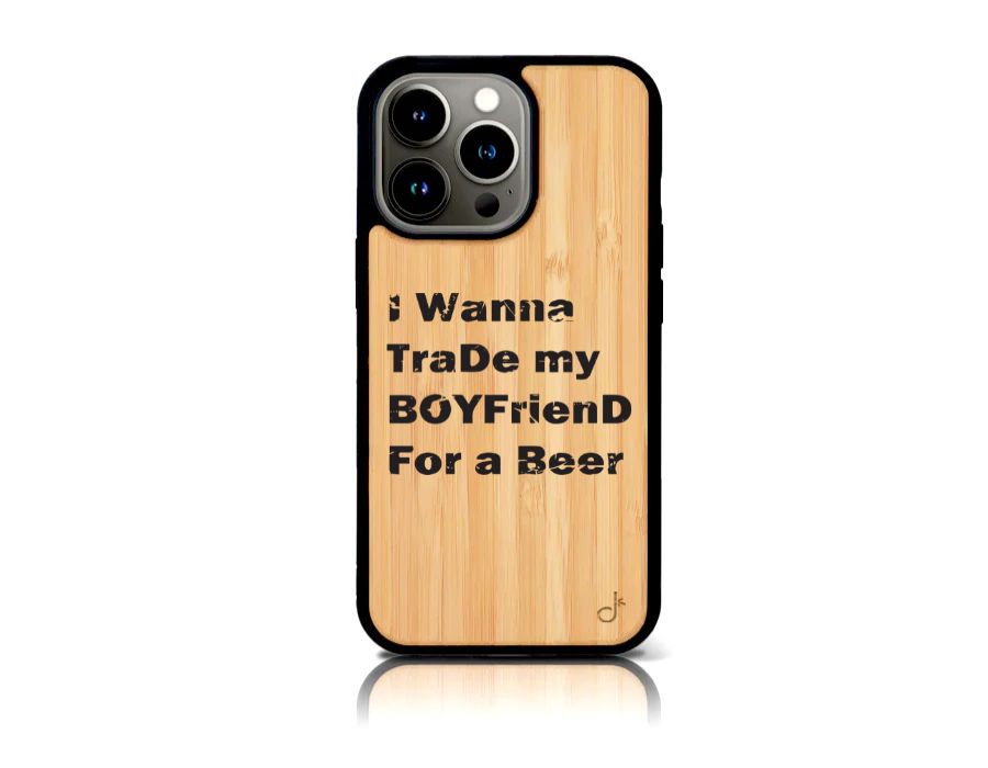 INDIVIDUELL iPhone 16 Pro Max Bambus-Kunststoff