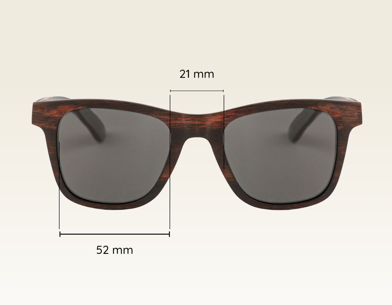 Lunettes de soleil en bois MIDNIGHT JAVA