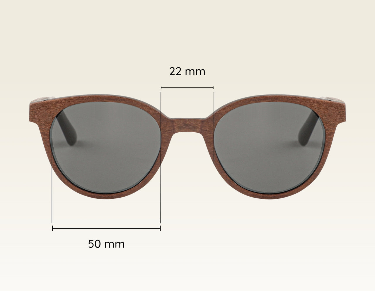 Lunettes de soleil en bois MOCCA