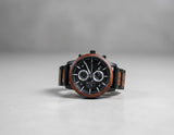 Limitierte Edition Holz Metalluhr Monaco
