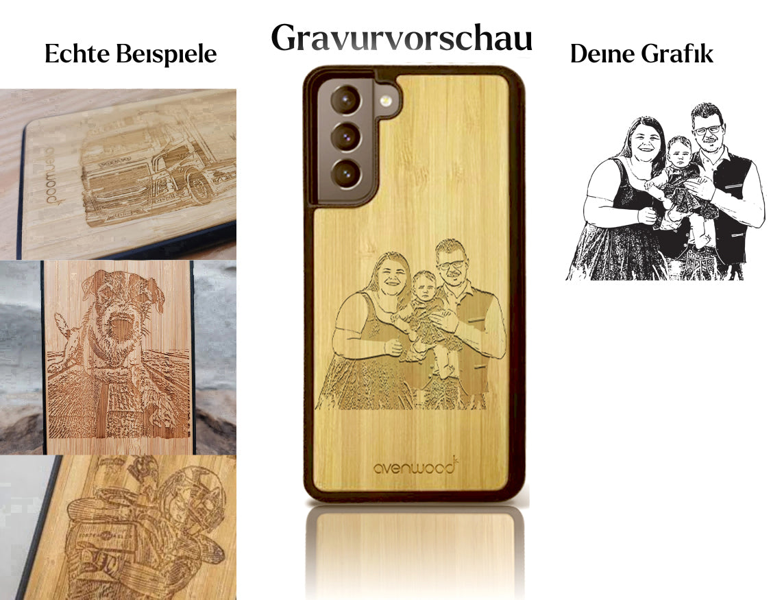 INDIVIDUELL Samsung Galaxy A52 Bambus-Kunststoff