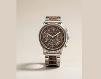 Thumbnail for Horloge en bois et métal Zurich