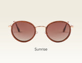 SUNRISE Holzsonnenbrille mit Metall