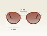 SUNRISE Holzsonnenbrille mit Metall