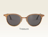 TREASURE Holzsonnenbrille mit Metall