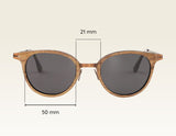 TREASURE Holzsonnenbrille mit Metall