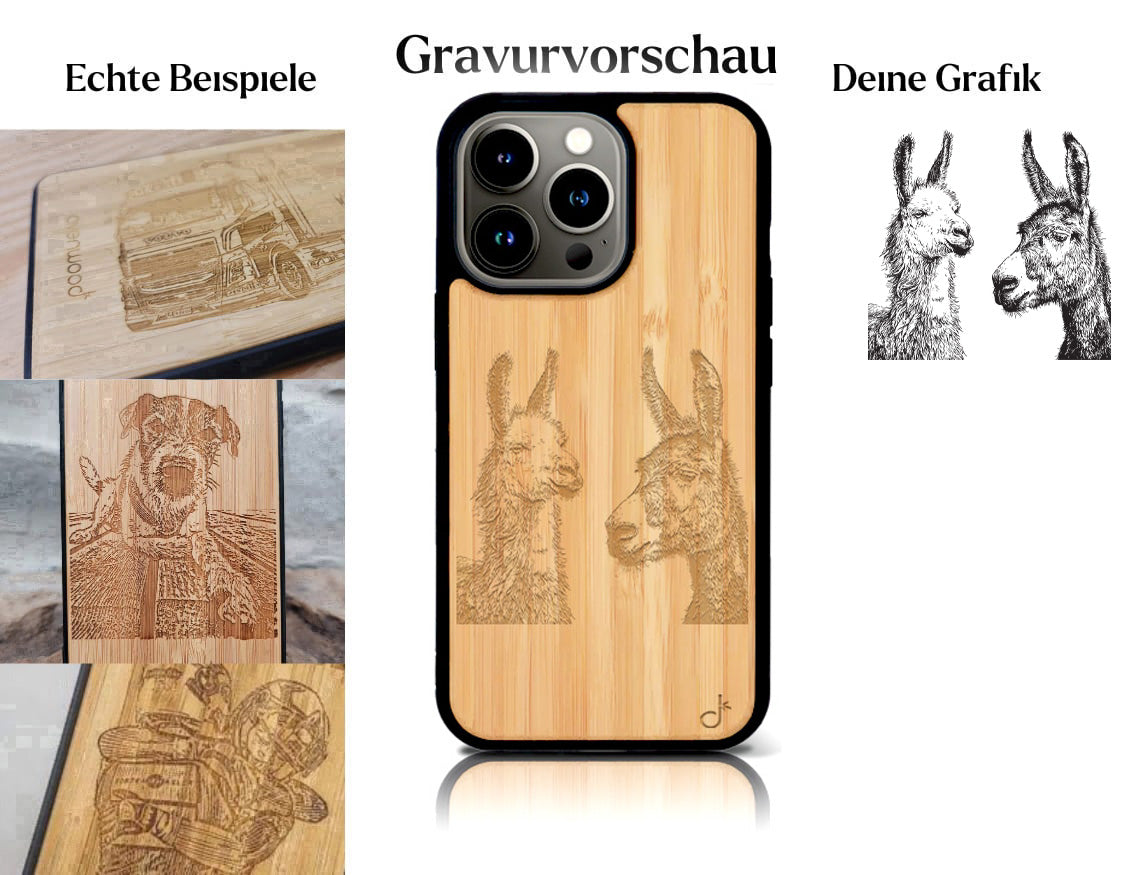 INDIVIDUELL iPhone 16 Pro Bambus-Kunststoff