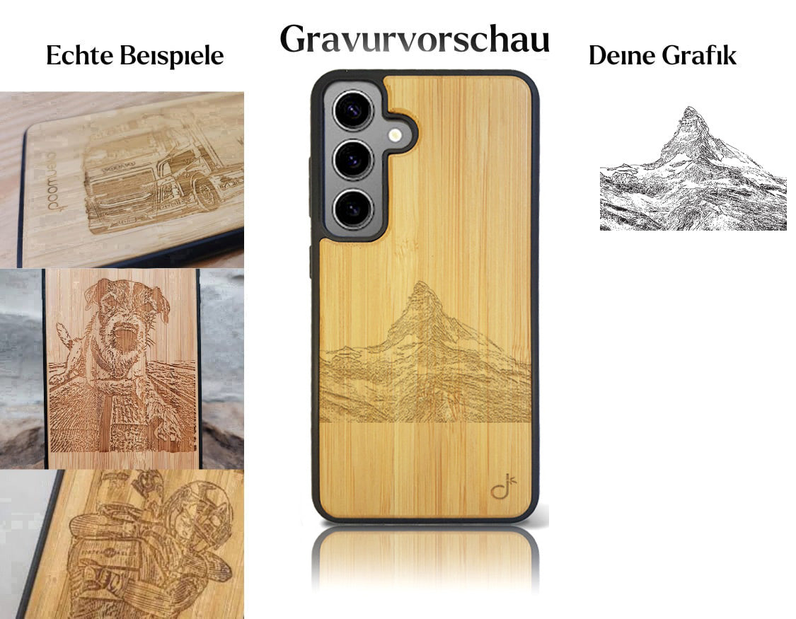INDIVIDUELL Samsung Galaxy S24 Plus Bambus-Kunststoff