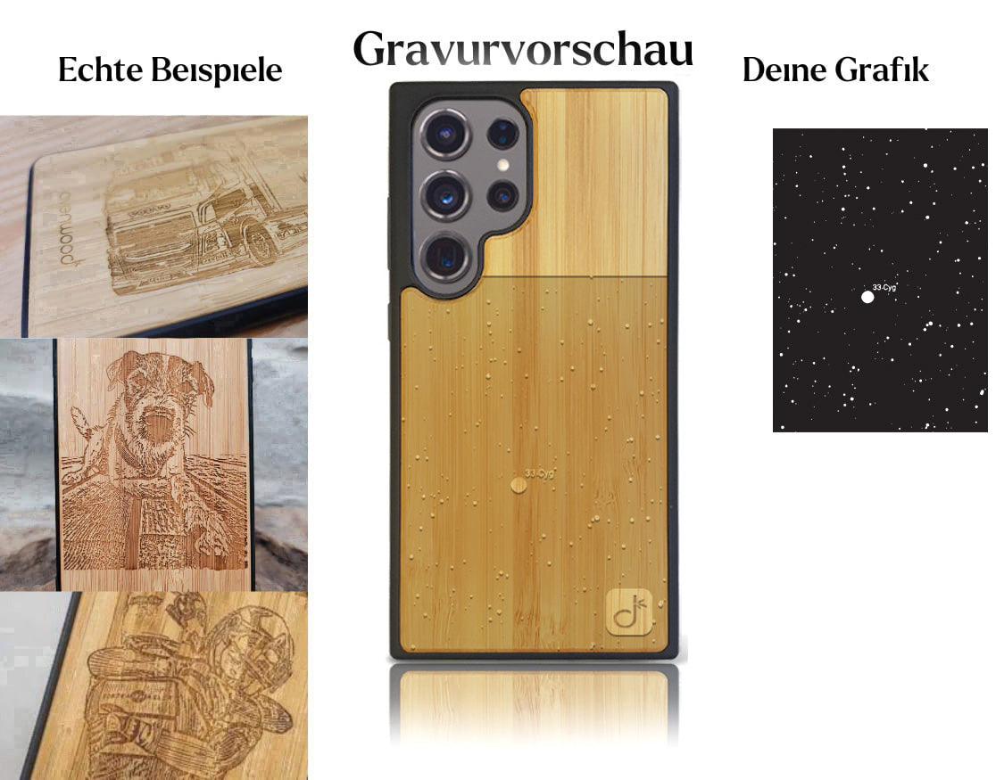 INDIVIDUELL Samsung Galaxy S25 Ultra Bambus-Kunststoff