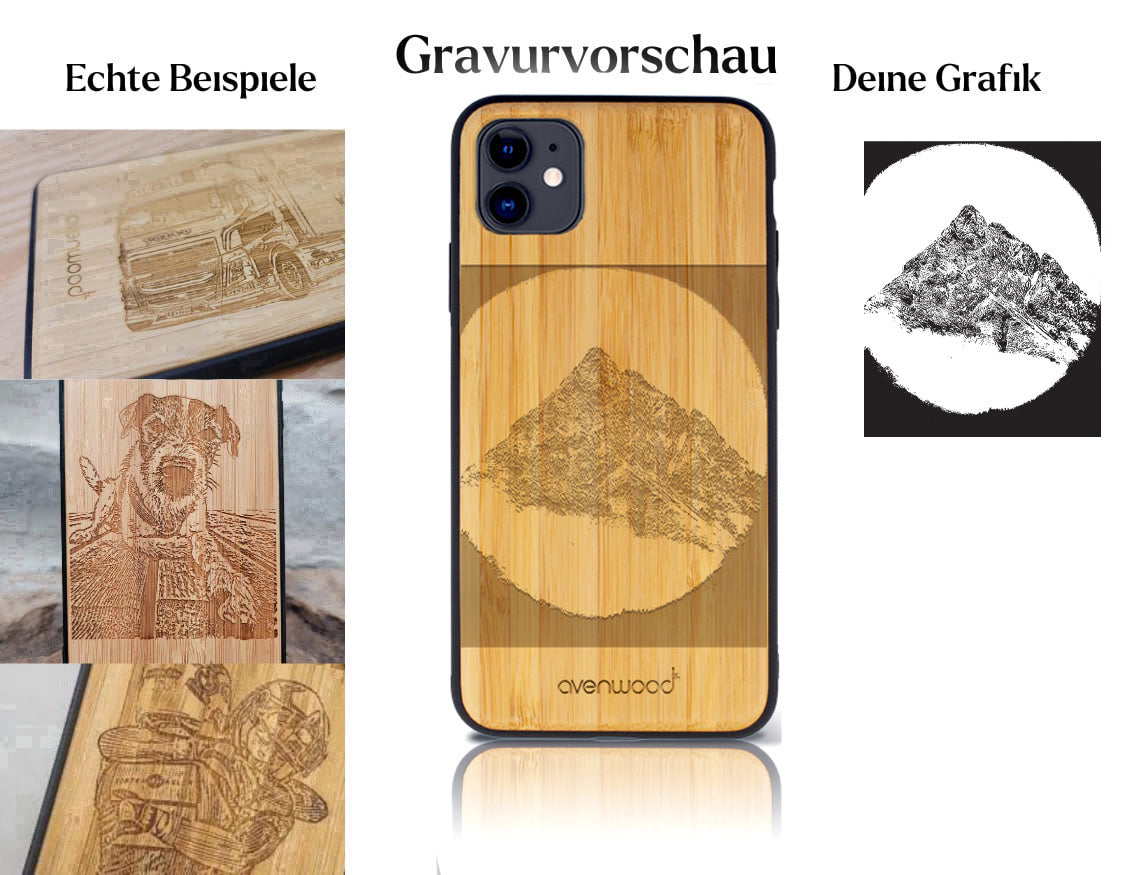 INDIVIDUELL iPhone 11 Bambus-Kunststoff