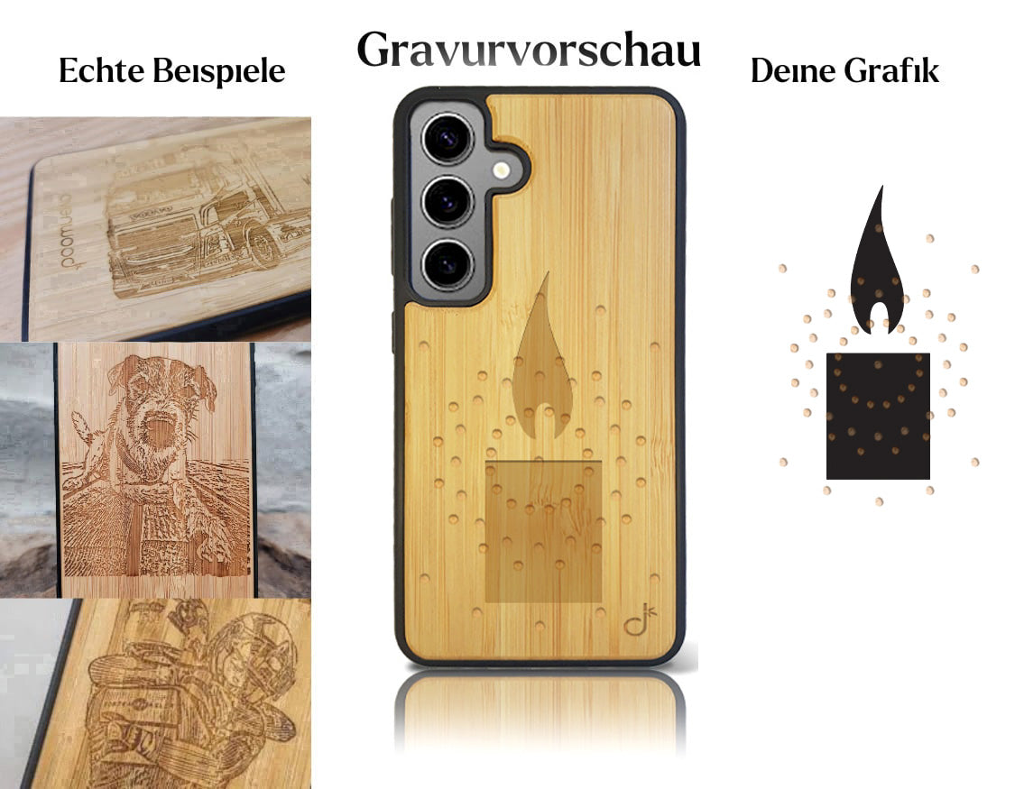 INDIVIDUELL Samsung Galaxy S25 Bambus-Kunststoff