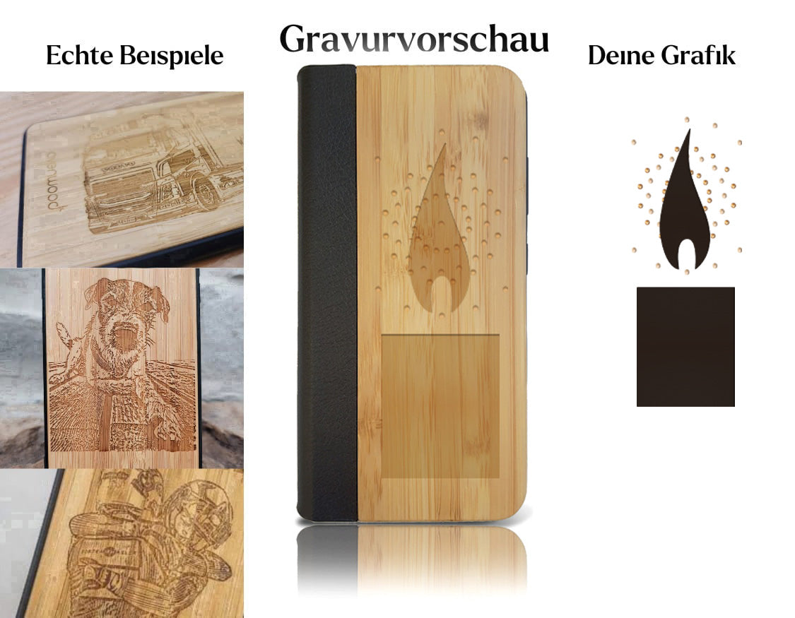 INDIVIDUELL Samsung Galaxy S25 Bambus-Kunststoff (OHNE SWAROVSKI)