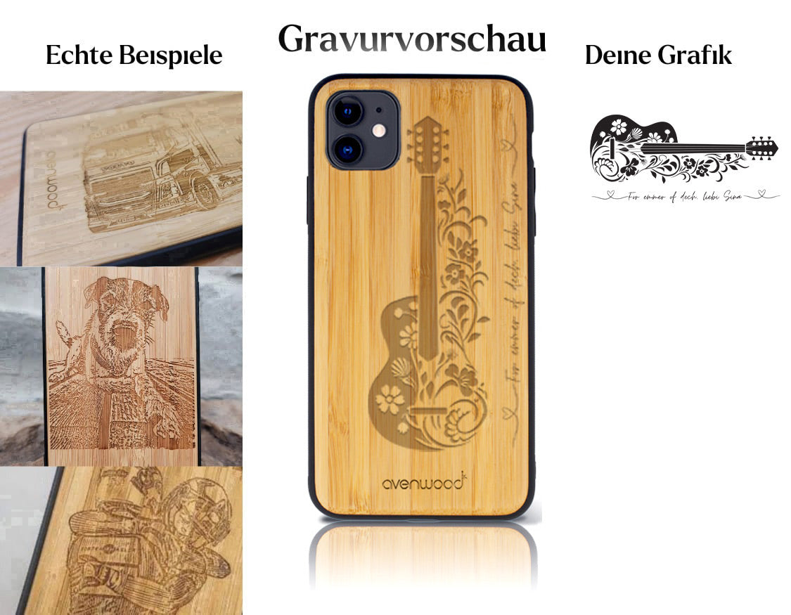 INDIVIDUELL iPhone 11 Bambus-Kunststoff