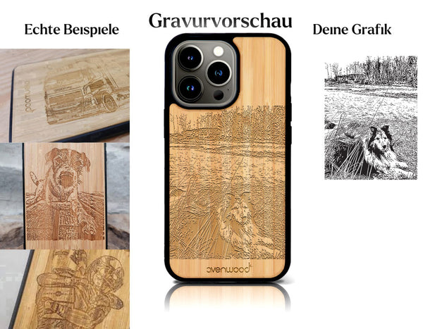 INDIVIDUELL iPhone 14 Pro Bambus-Kunststoff