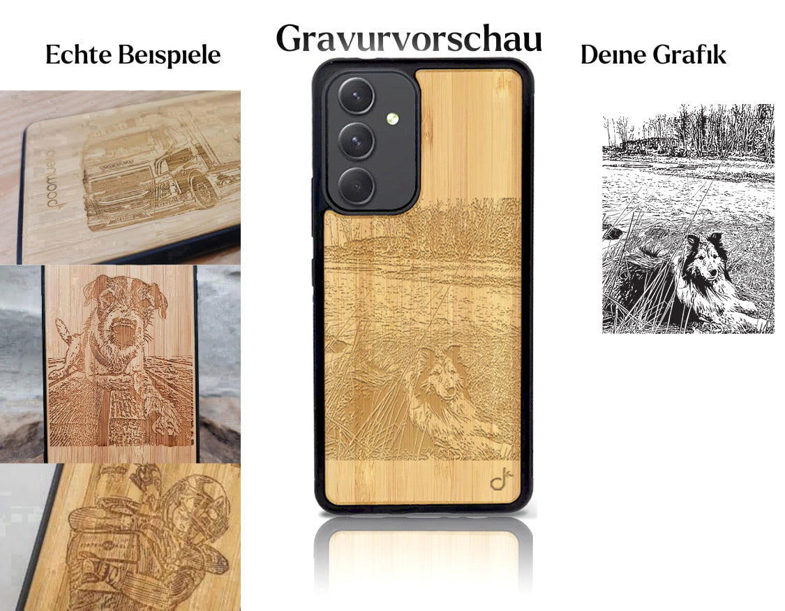 INDIVIDUELL Samsung Galaxy A54 Bambus-Kunststoff
