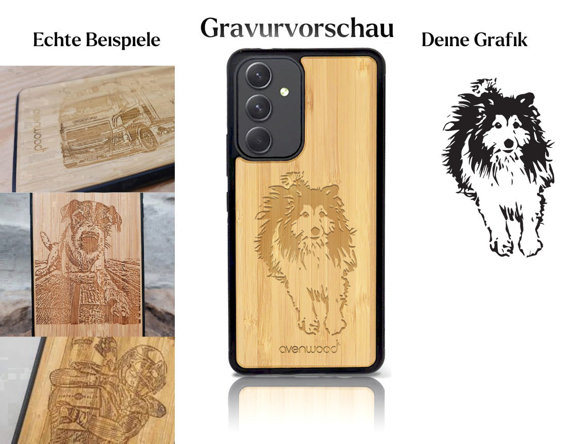 INDIVIDUELL Samsung Galaxy A54 Bambus-Kunststoff