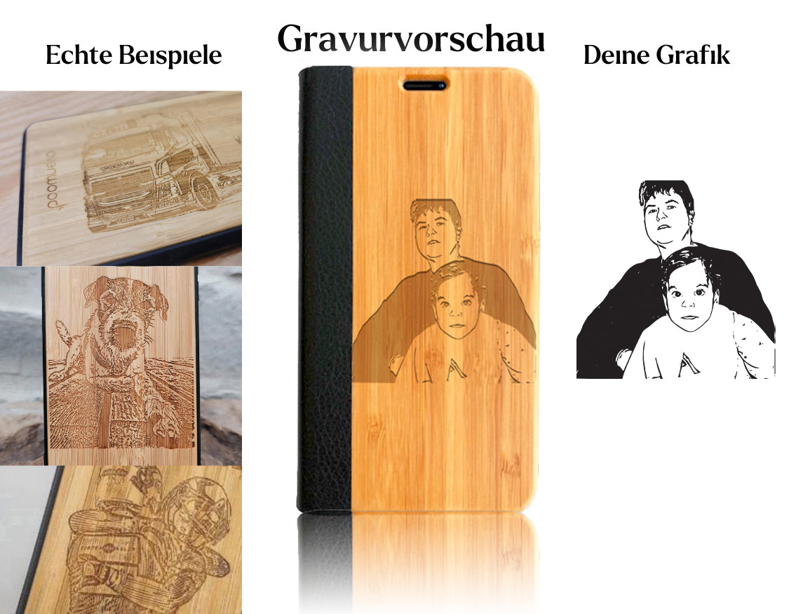 INDIVIDUELL Samsung Galaxy A54 Bambus-Kunststoff