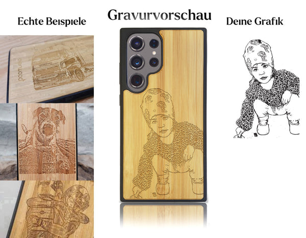 INDIVIDUELL Samsung Galaxy S25 Ultra Bambus-Kunststoff