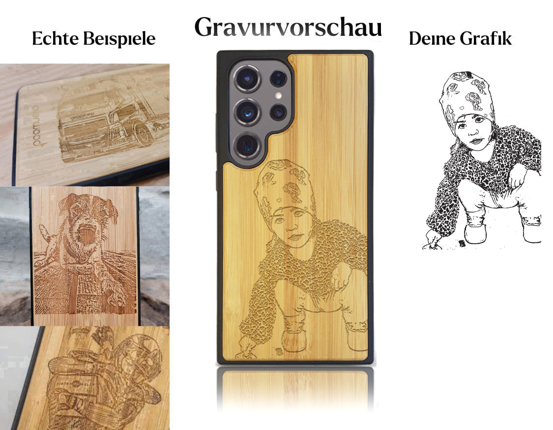 INDIVIDUELL Samsung Galaxy S25 Ultra Bambus-Kunststoff