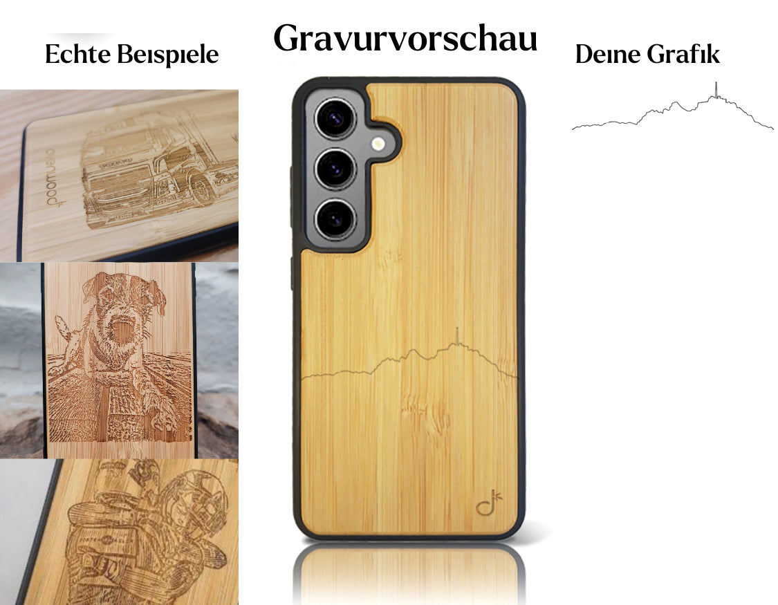 INDIVIDUELL Samsung Galaxy S25 Bambus-Kunststoff