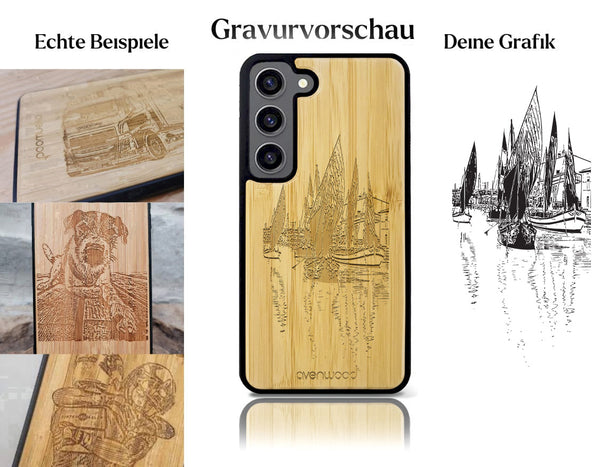 INDIVIDUELL Samsung Galaxy S23 Bambus-Kunststoff