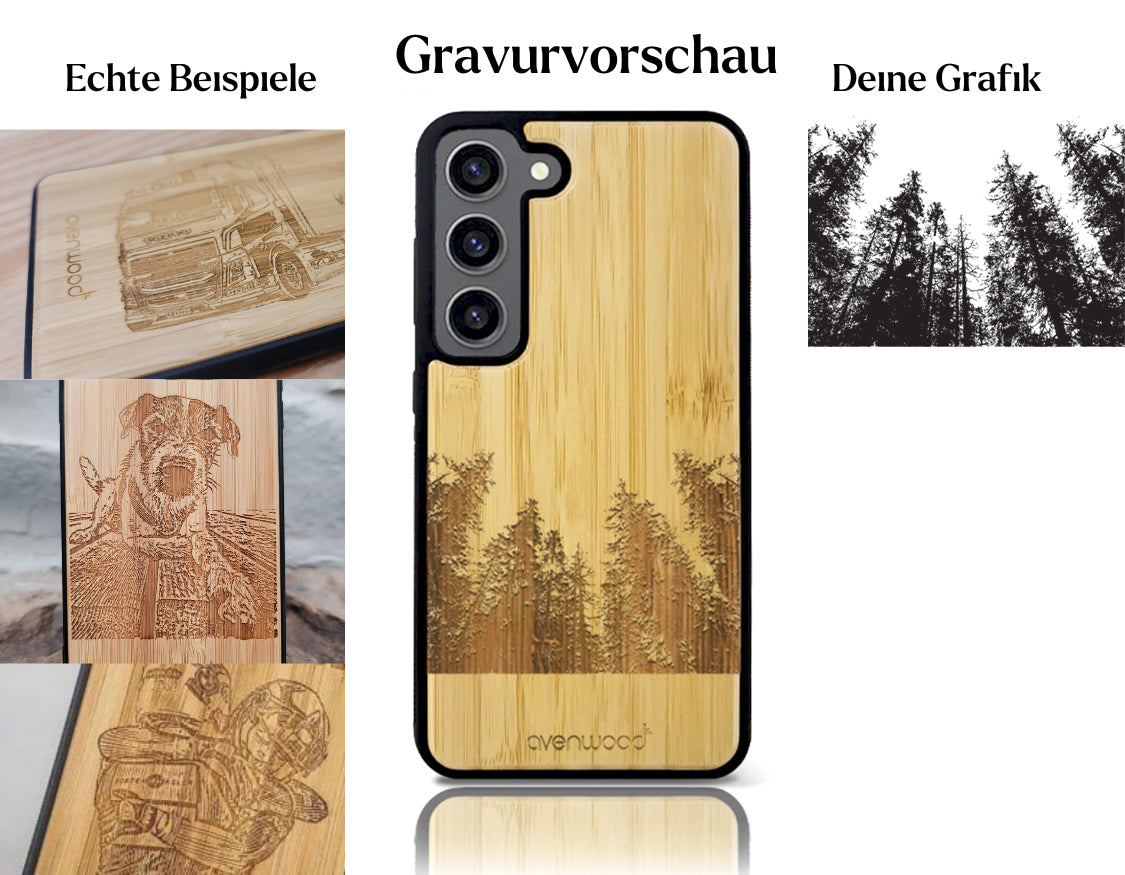 INDIVIDUELL Samsung Galaxy S23 Bambus-Kunststoff