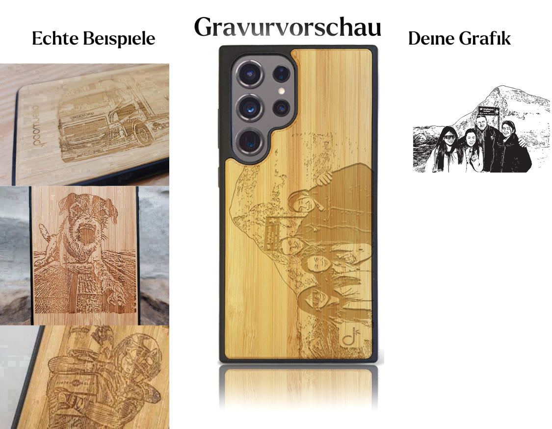 INDIVIDUELL Samsung Galaxy S25 Ultra Bambus-Kunststoff