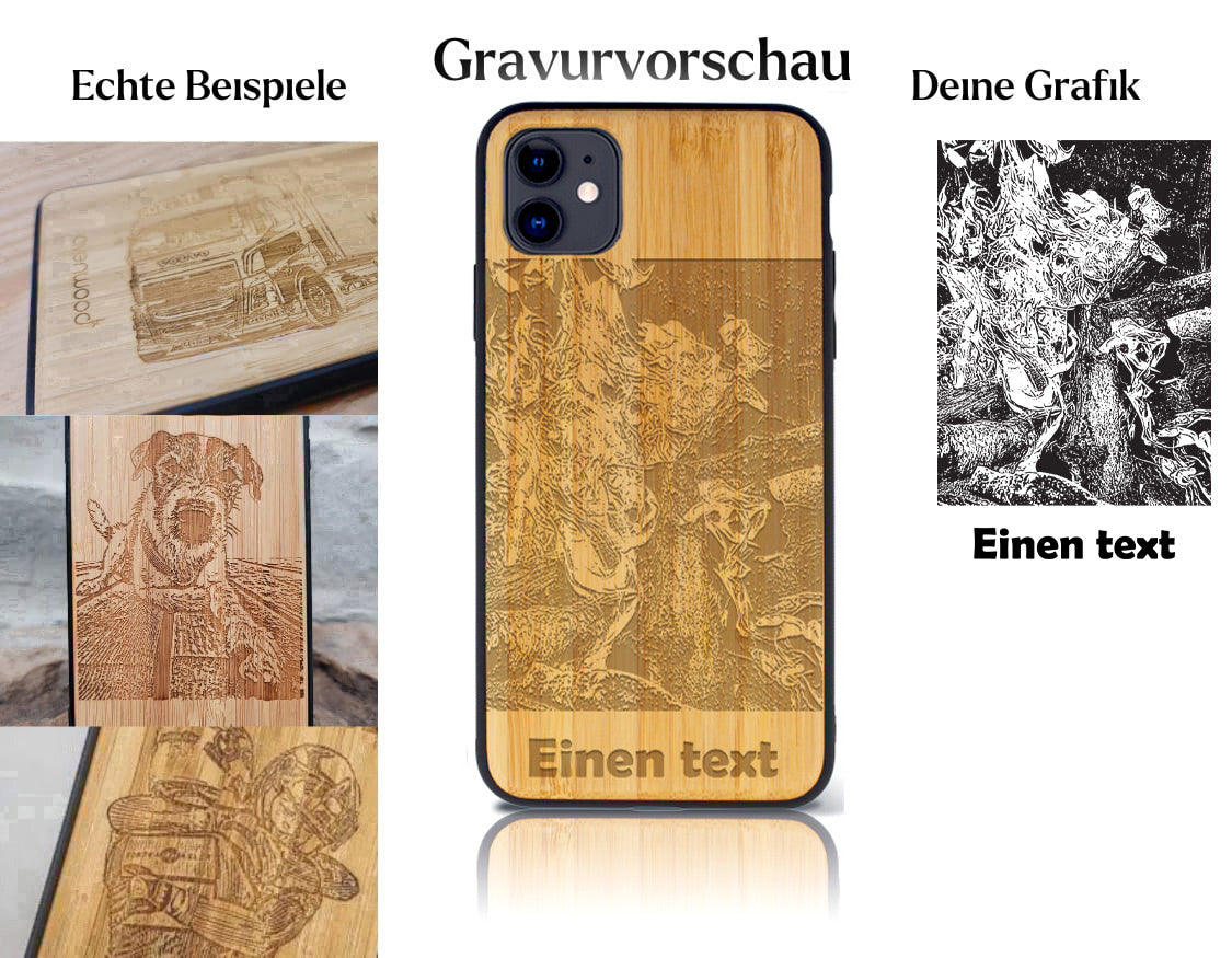 INDIVIDUELL iPhone 11 Bambus-Kunststoff