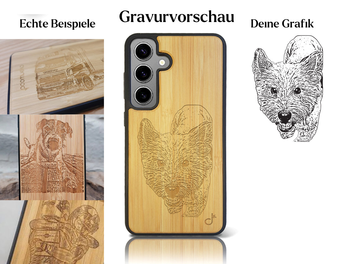 INDIVIDUELL Samsung Galaxy S25 Bambus-Kunststoff