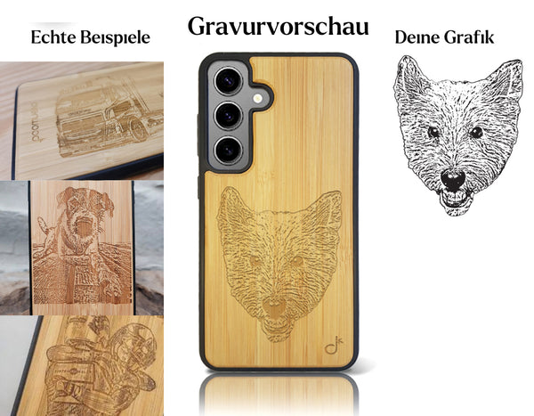 INDIVIDUELL Samsung Galaxy S25 Bambus-Kunststoff