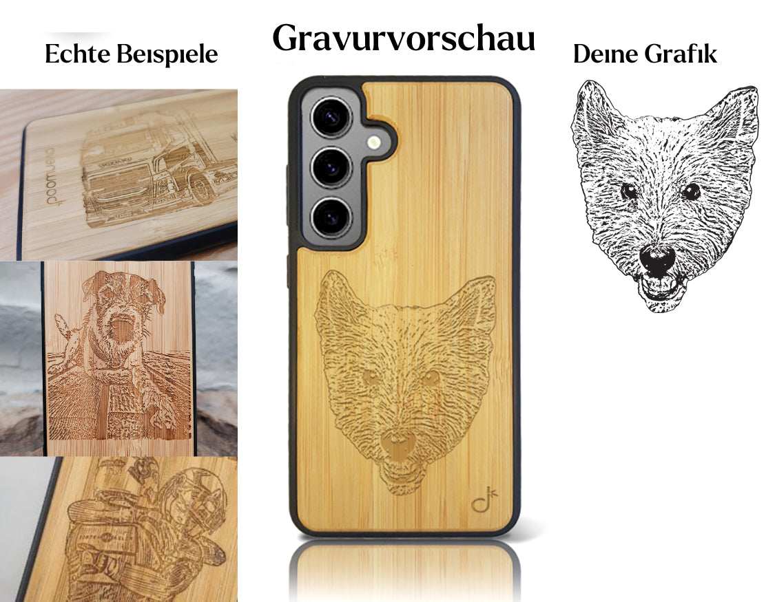 INDIVIDUELL Samsung Galaxy S25 Bambus-Kunststoff
