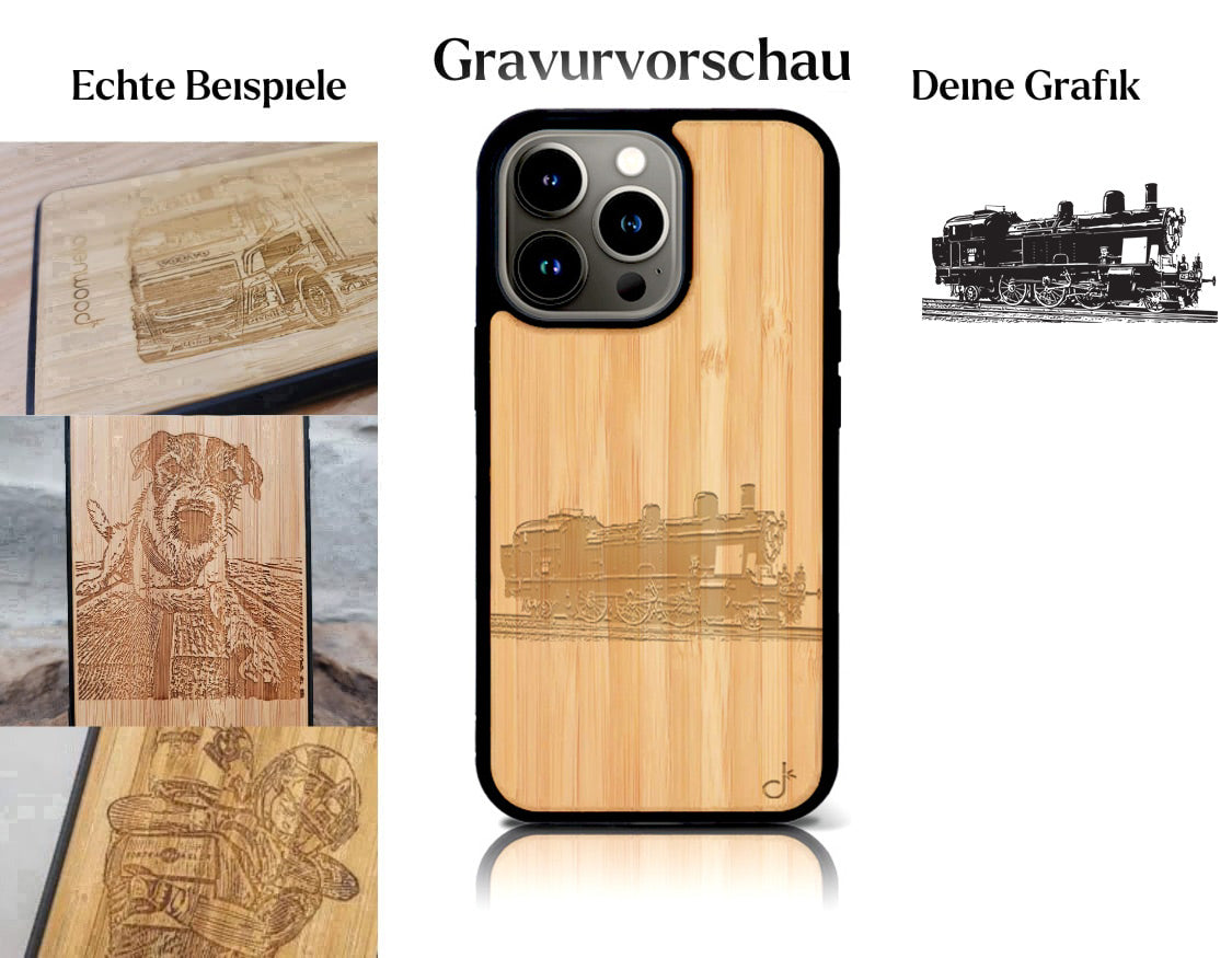 INDIVIDUELL iPhone 16 Pro Bambus-Kunststoff