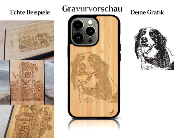 INDIVIDUELL iPhone 16 Pro Bambus-Kunststoff