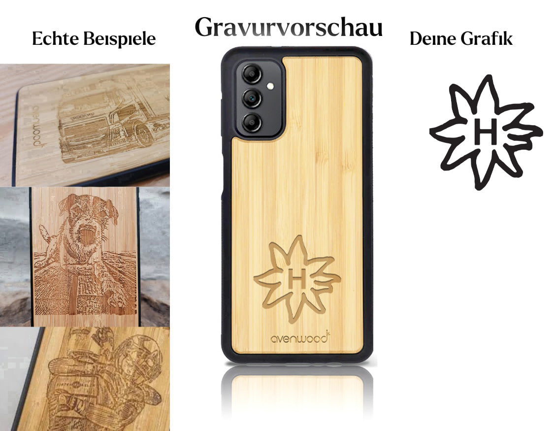 INDIVIDUELL Samsung Galaxy A15 Bambus-Kunststoff