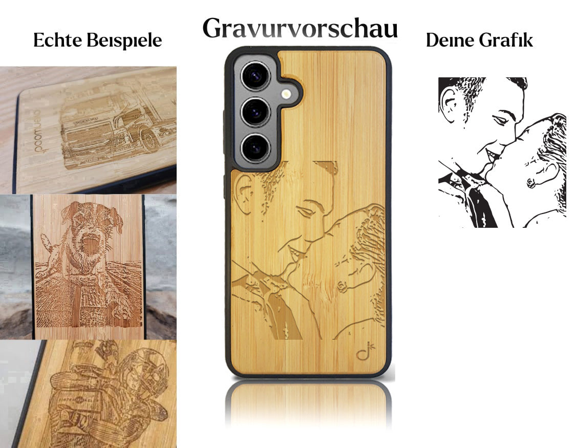 INDIVIDUELL Samsung Galaxy S25 Bambus-Kunststoff