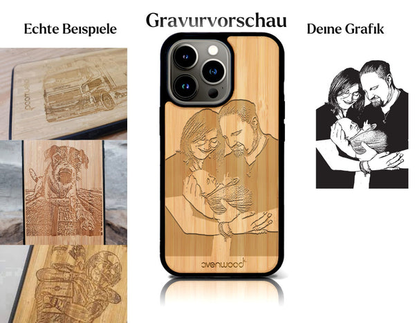 INDIVIDUELL iPhone 16 Pro Bambus-Kunststoff