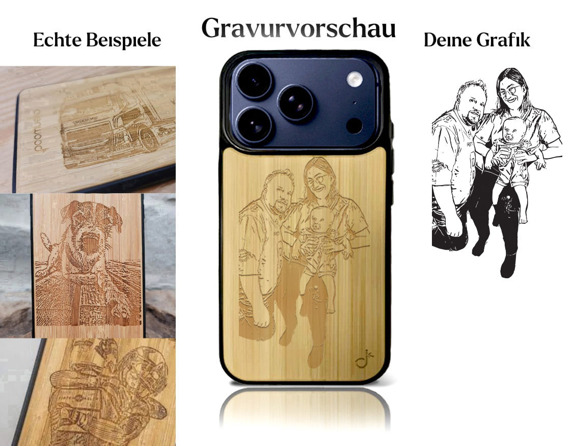 INDIVIDUELL iPhone 17 Pro Bambus-Kunststoff