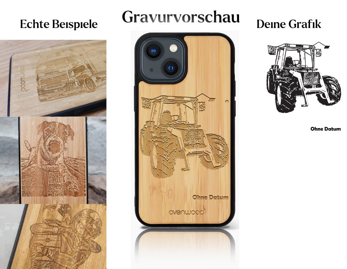 INDIVIDUELL iPhone 14 Bambus-Kunststoff