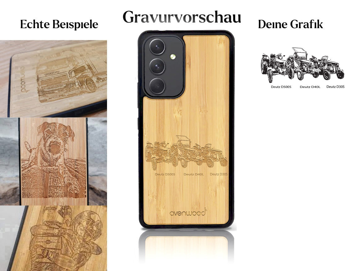 INDIVIDUELL Samsung Galaxy A55 Bambus-Kunststoff