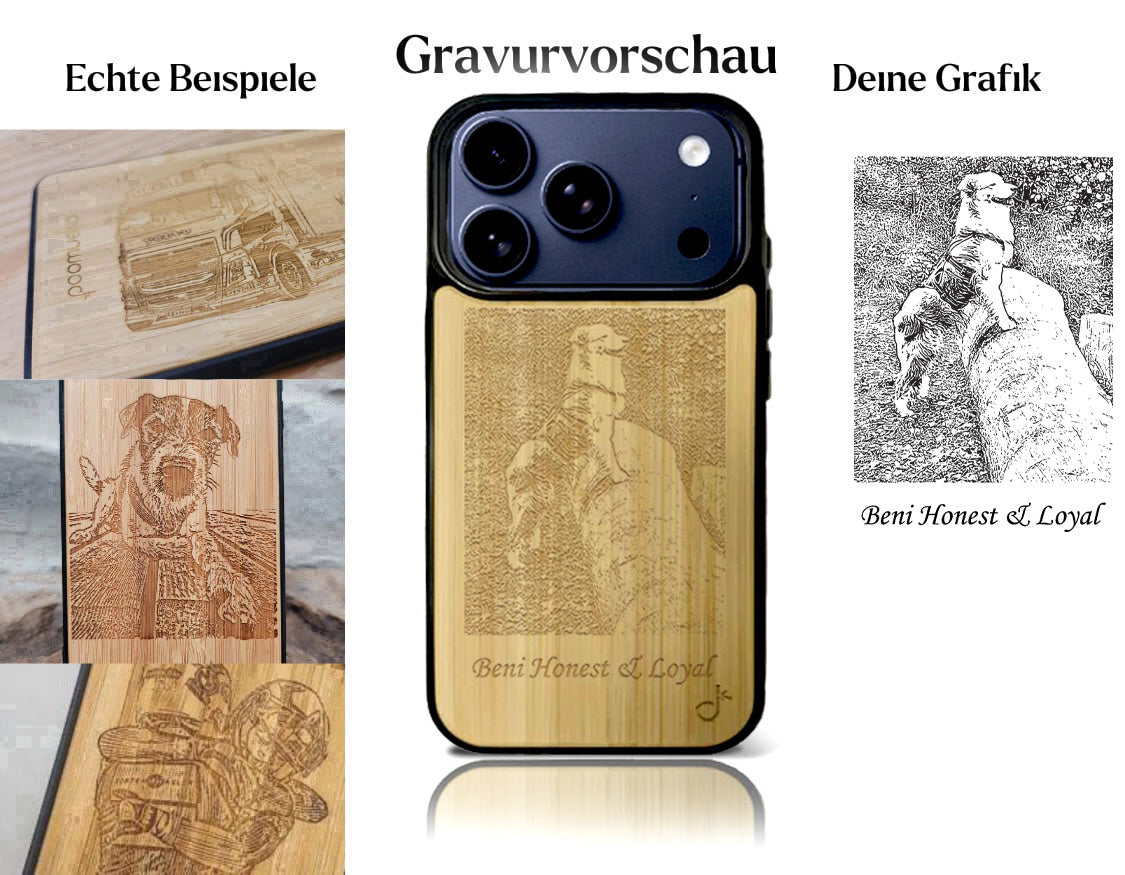 INDIVIDUELL iPhone 17 Pro Max Bambus-Kunststoff