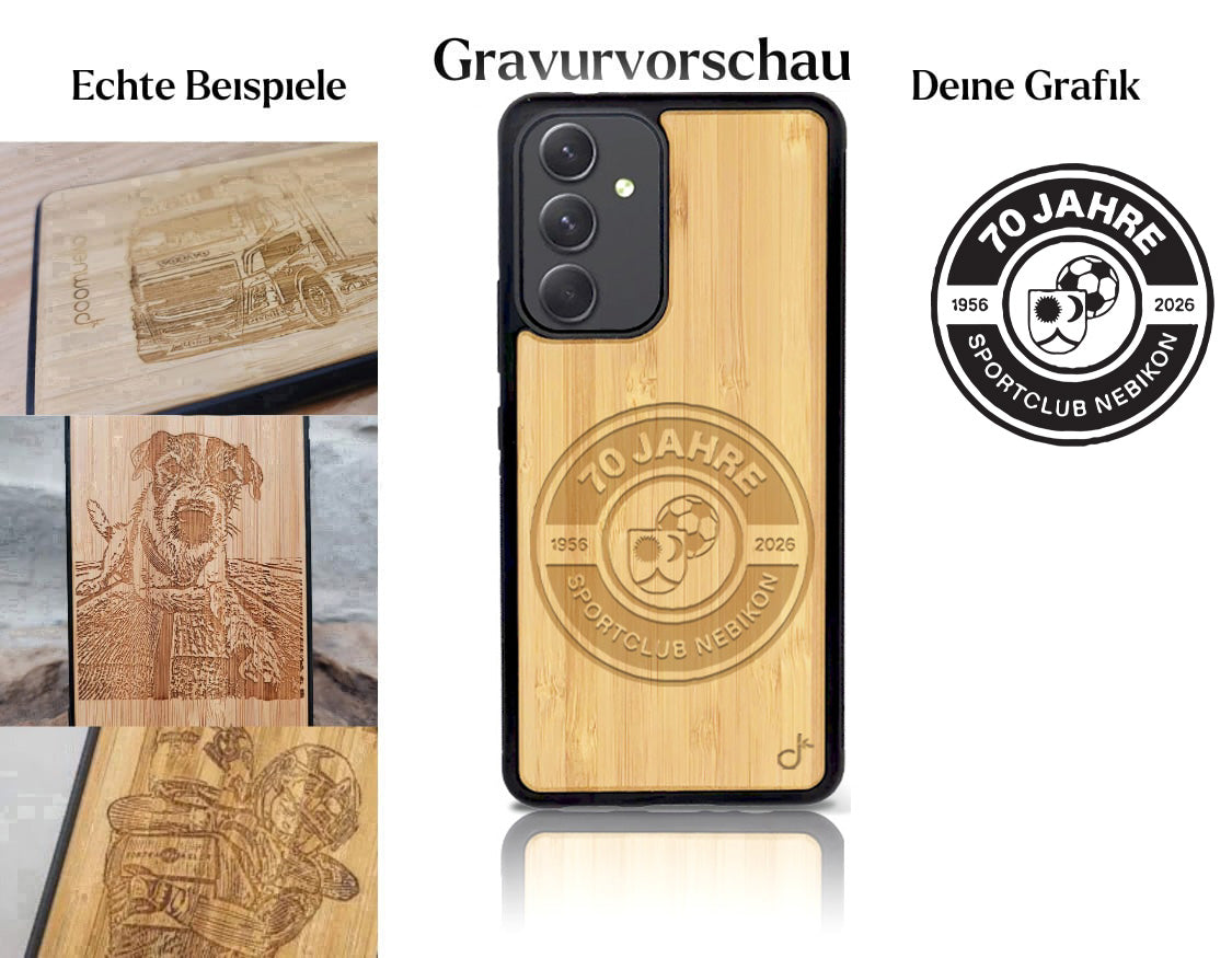 INDIVIDUELL Samsung Galaxy A54 Bambus-Kunststoff